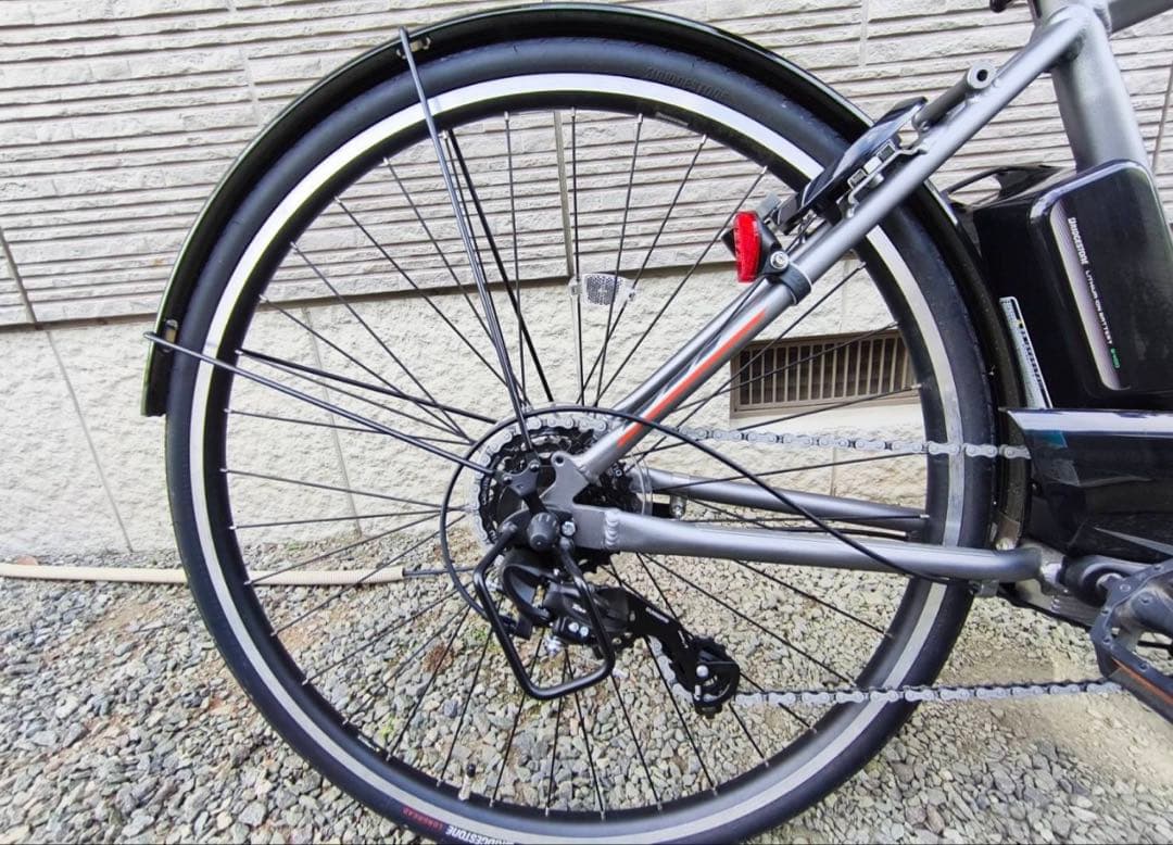 ブリヂストン　電動アシスト自転車 グレー 27インチ