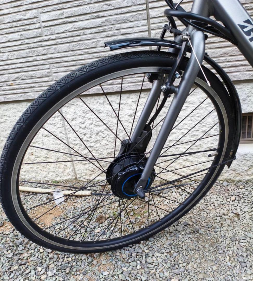 ブリヂストン　電動アシスト自転車 グレー 27インチ