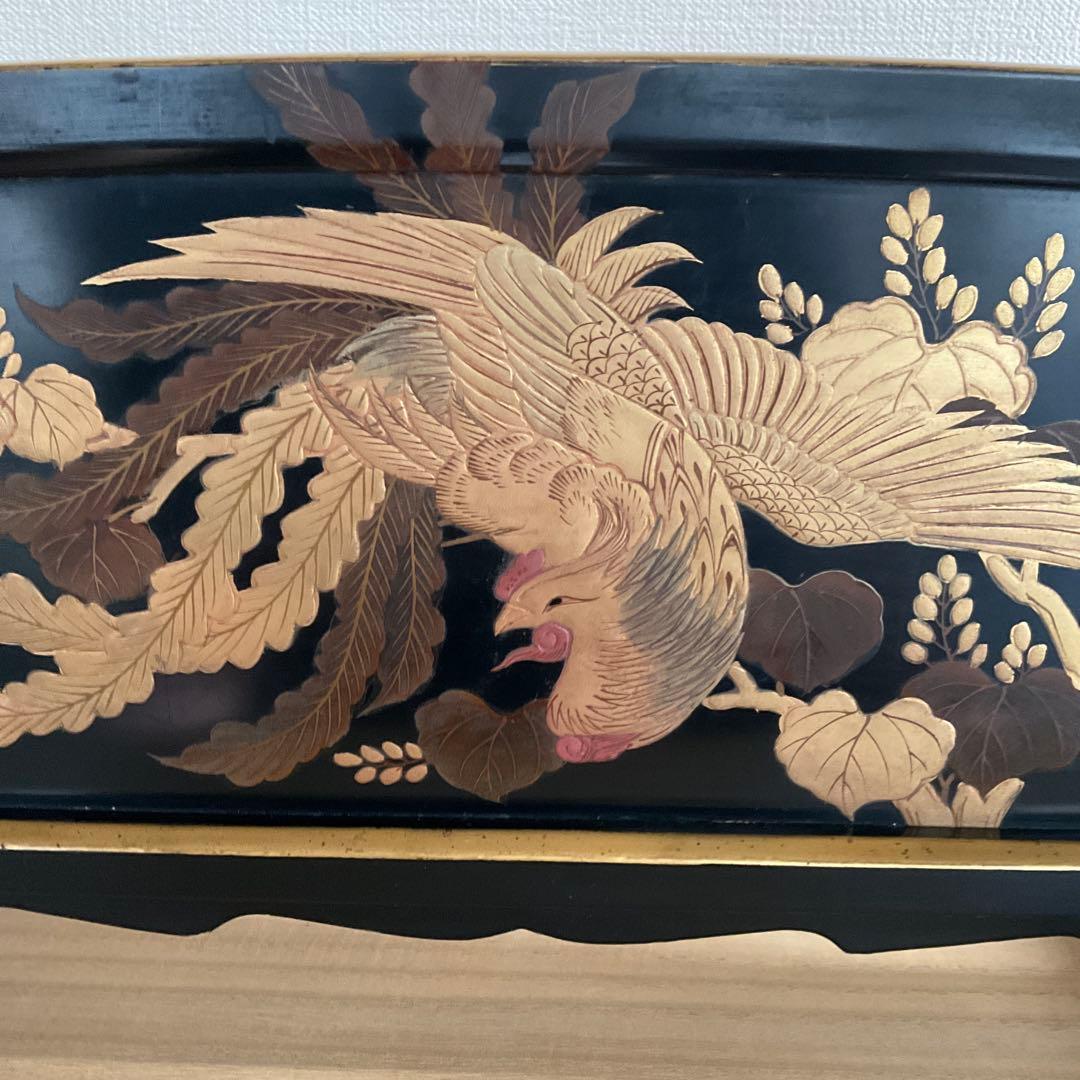 蒔絵鳳凰五七桐文刀掛　江戸時代中期頃