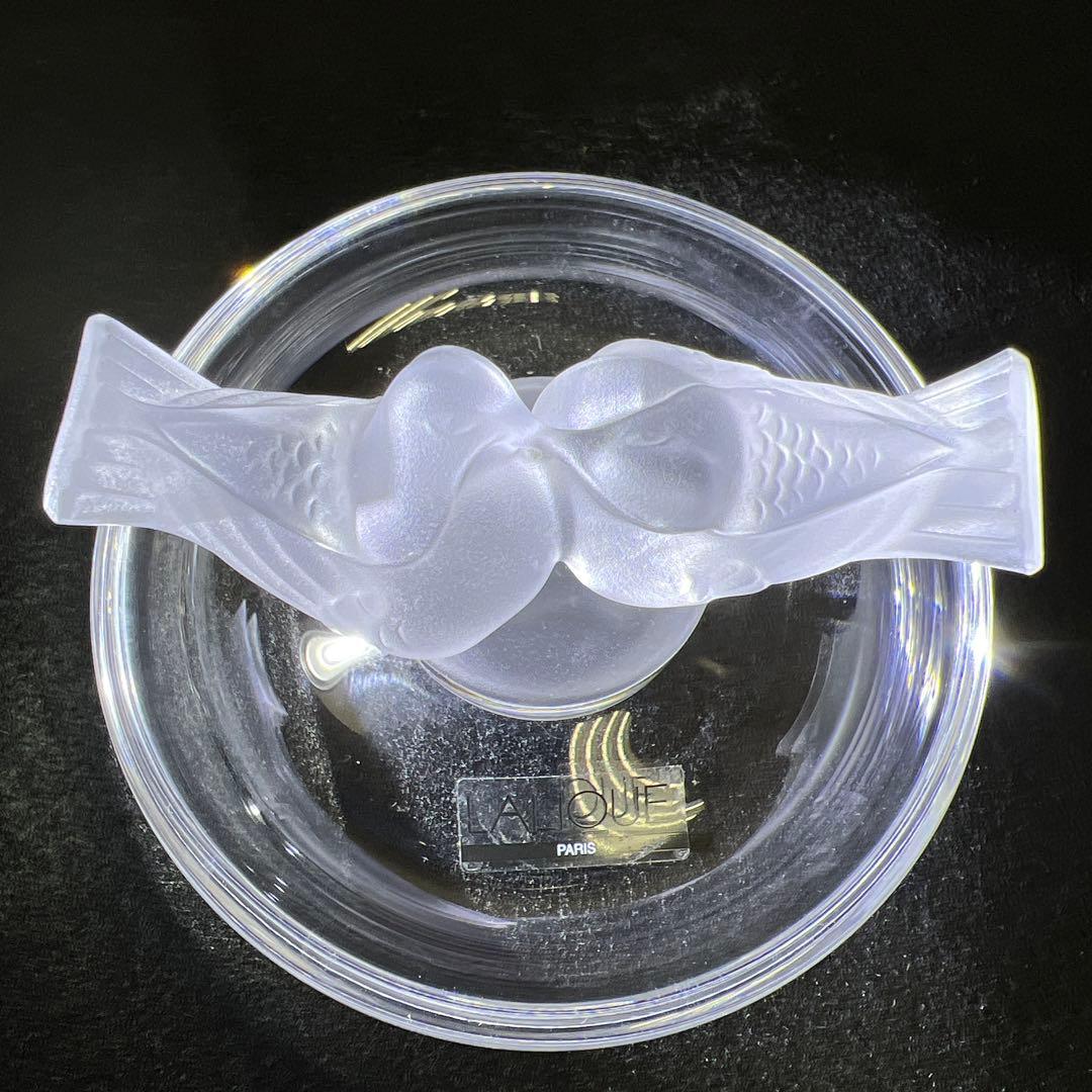 ラリック　リングトレー　横幅約9.5㎝　東Y7-1128☆1F