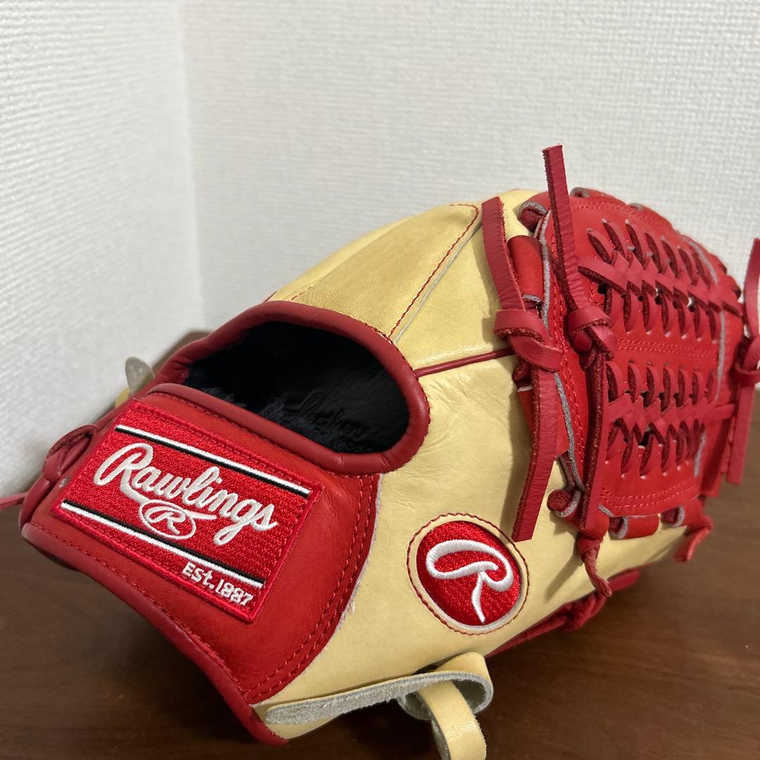 美品 Rawlings THE GOLD GLOVE TEAMクリーム/レッド - メルカリ