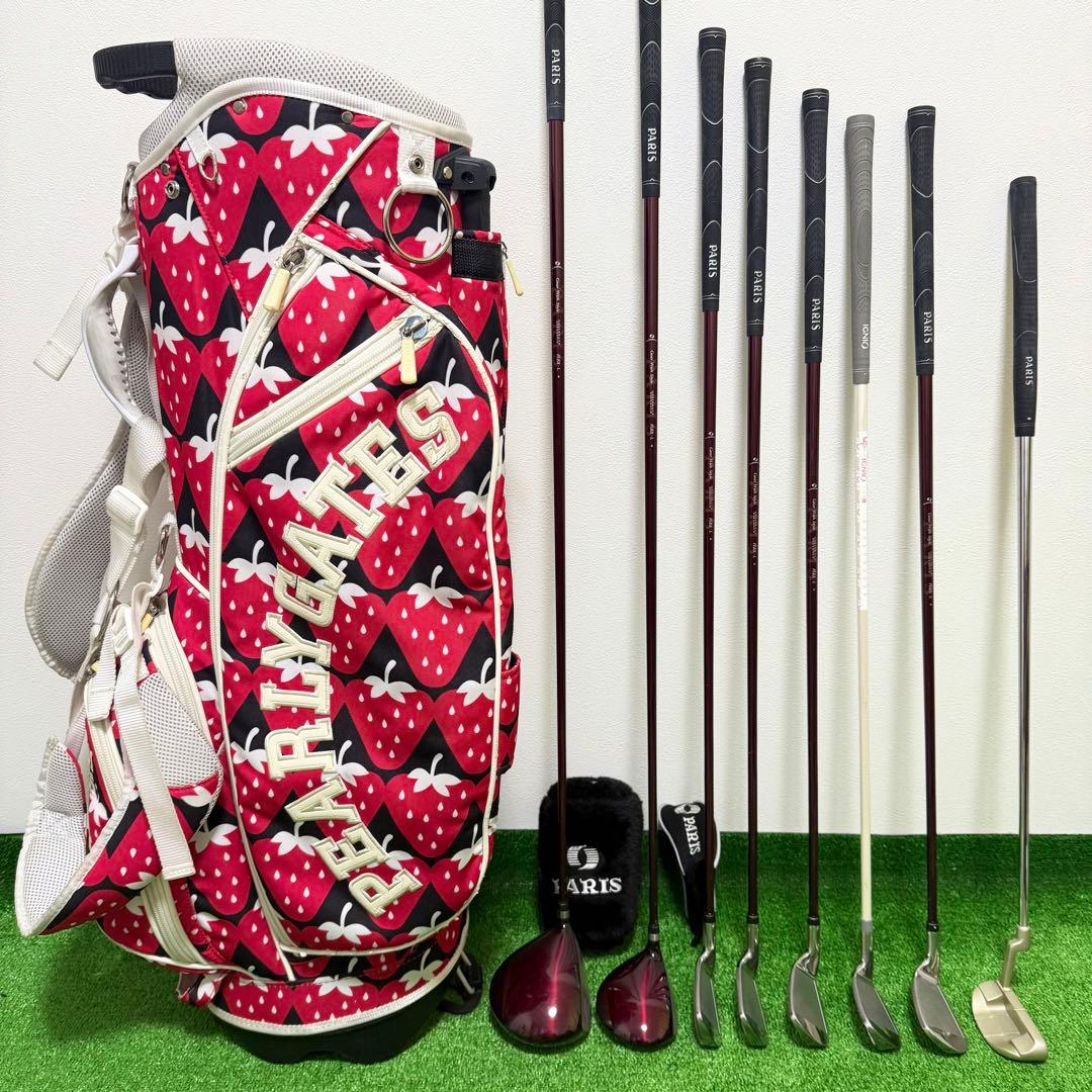 激レアバッグ✨ パーリーゲイツ パリス 初心者 レディース ゴルフクラブセット