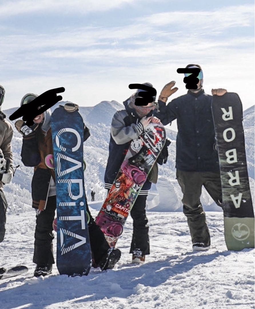 adidas フード付きジャケット スノボーウェア ネイビー/グレー