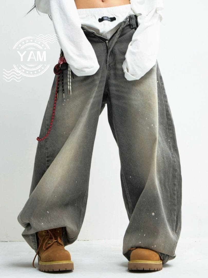 特価 】PEOPLESTYLE VintageJeansワイドパンツ ジーンズ - メルカリ