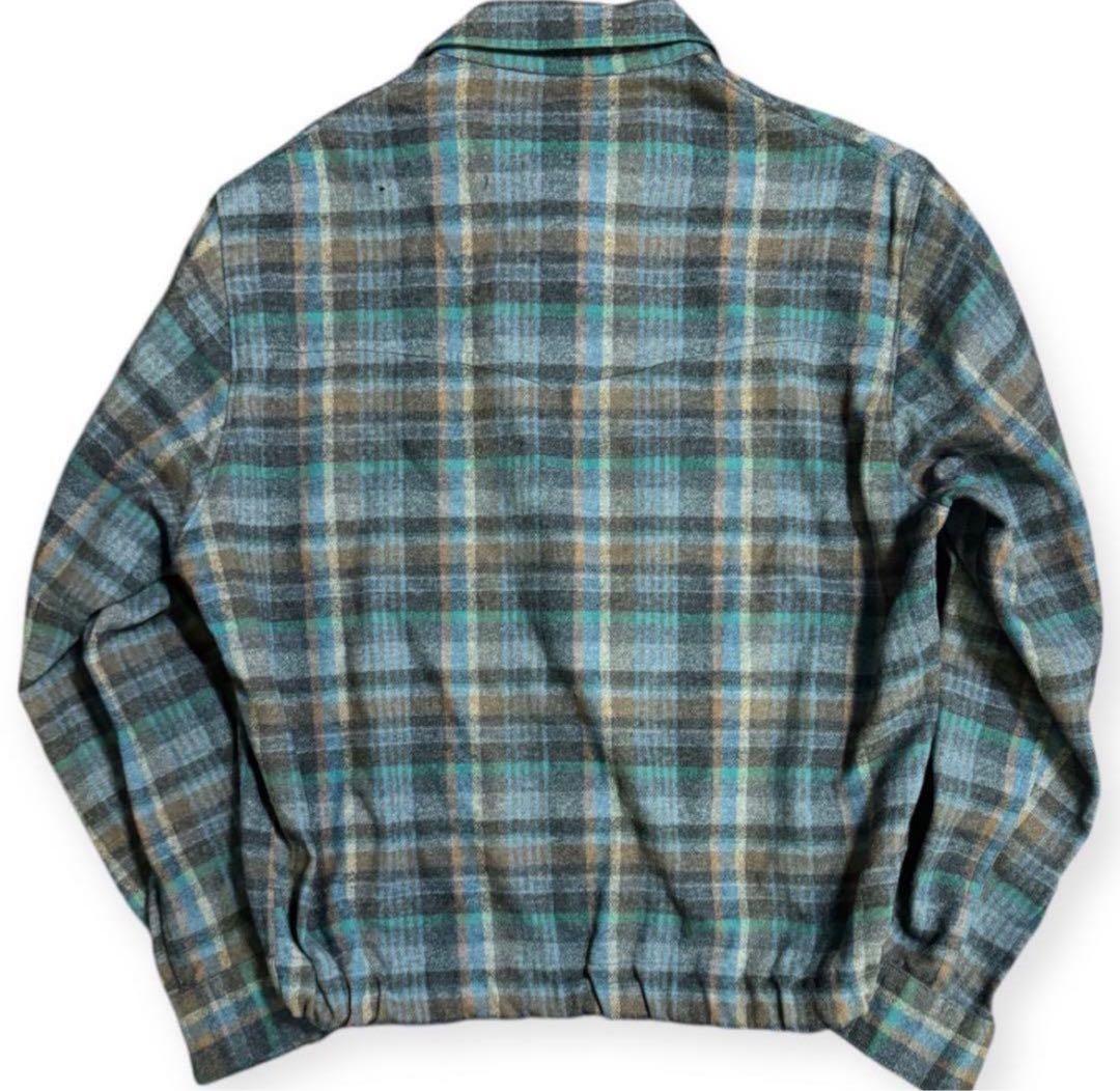 稀少 PENDLETON 70s USA製 ビンテージ オンブレ ブルゾン M