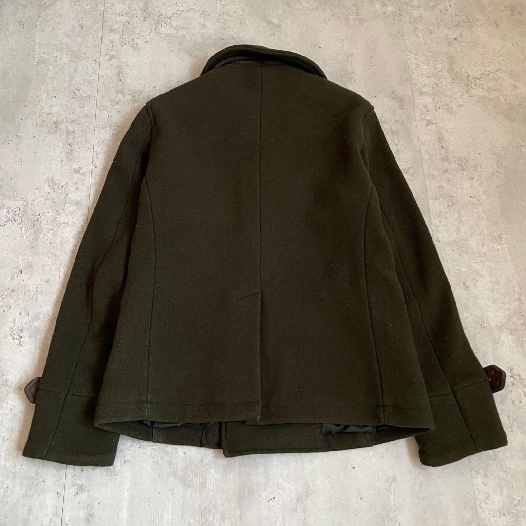 ナポレオンジャケット ピーコート 金ボタン カーキ モード ミリタリー y2k