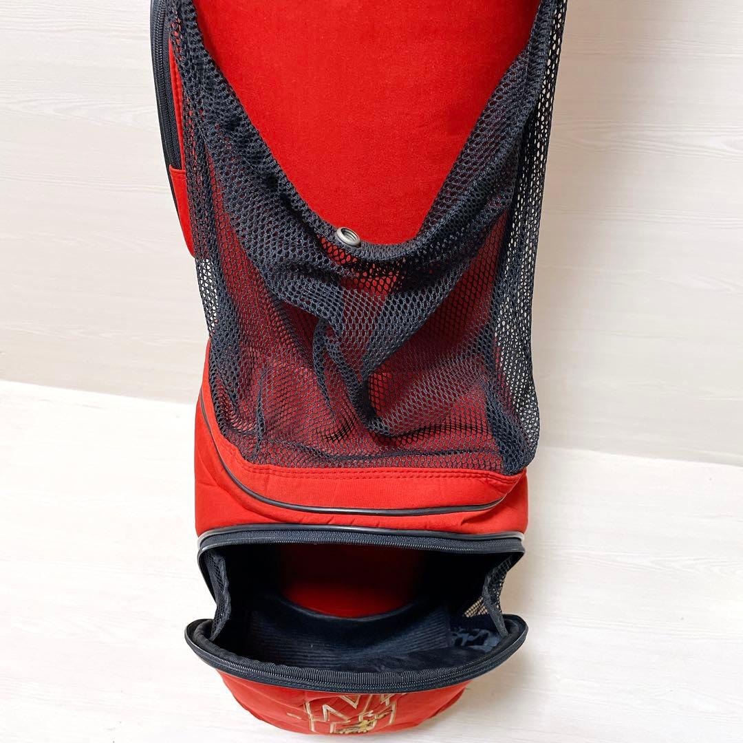 muスポーツ エムユースポーツ キャディバッグ 6分割 8.5型 男女兼用 赤