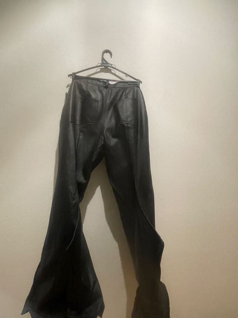 変形レザーパンツ opium 00s archive
