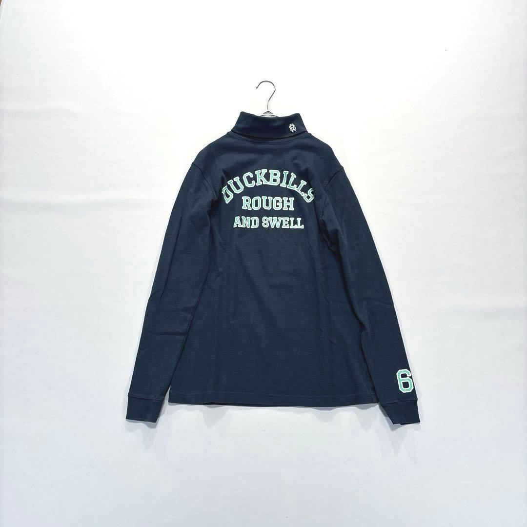 ROUGH & SWELL ラフアンドスウェル タートルネックシャツ S 紺