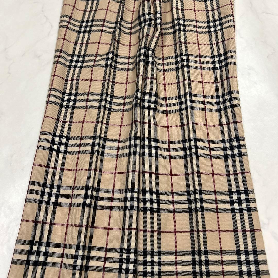 新品】BURBERRY BLUELABEL ノバチェック タックパンツ 日本製 新品