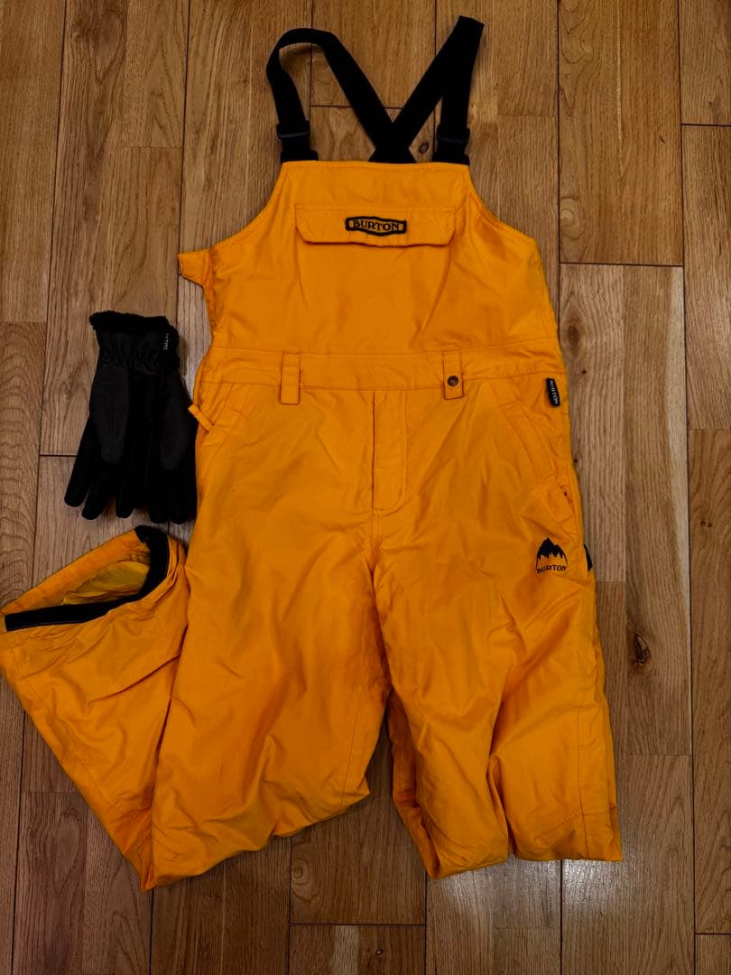 BURTON イエロー ビブパンツ　キッズ M 140cm Burton Minishred Maven Bib Pant - Youth | Skis.com
