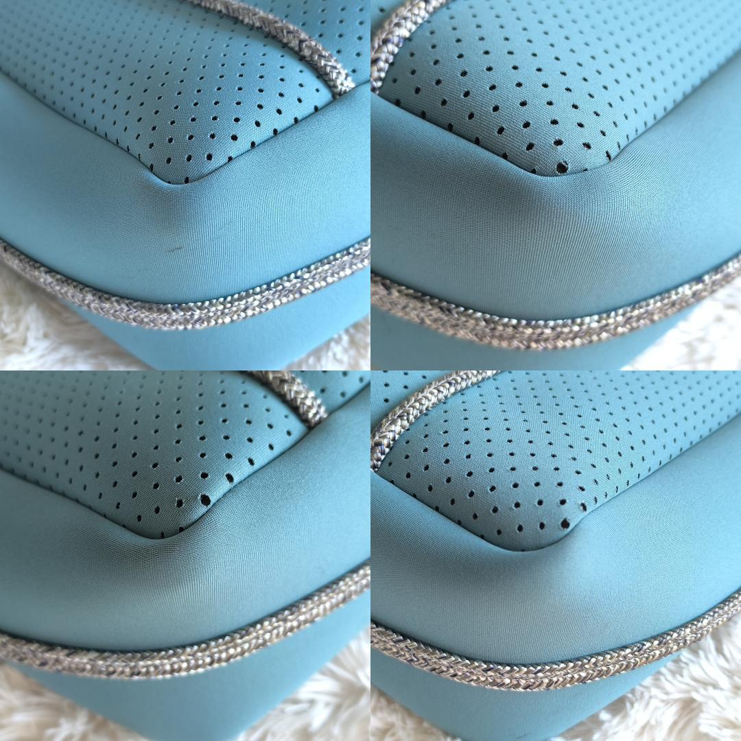 STATE OF ESCAPE ハンドバッグ 2WAY ポーチ付き ブルー