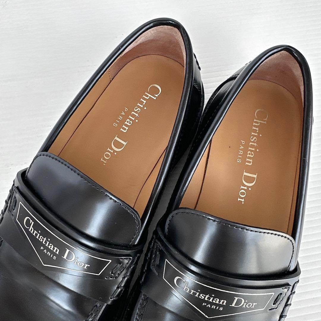 DIOR ディオール　BOY ローファー　革靴　ロゴ入り　スリッポン　モカシン