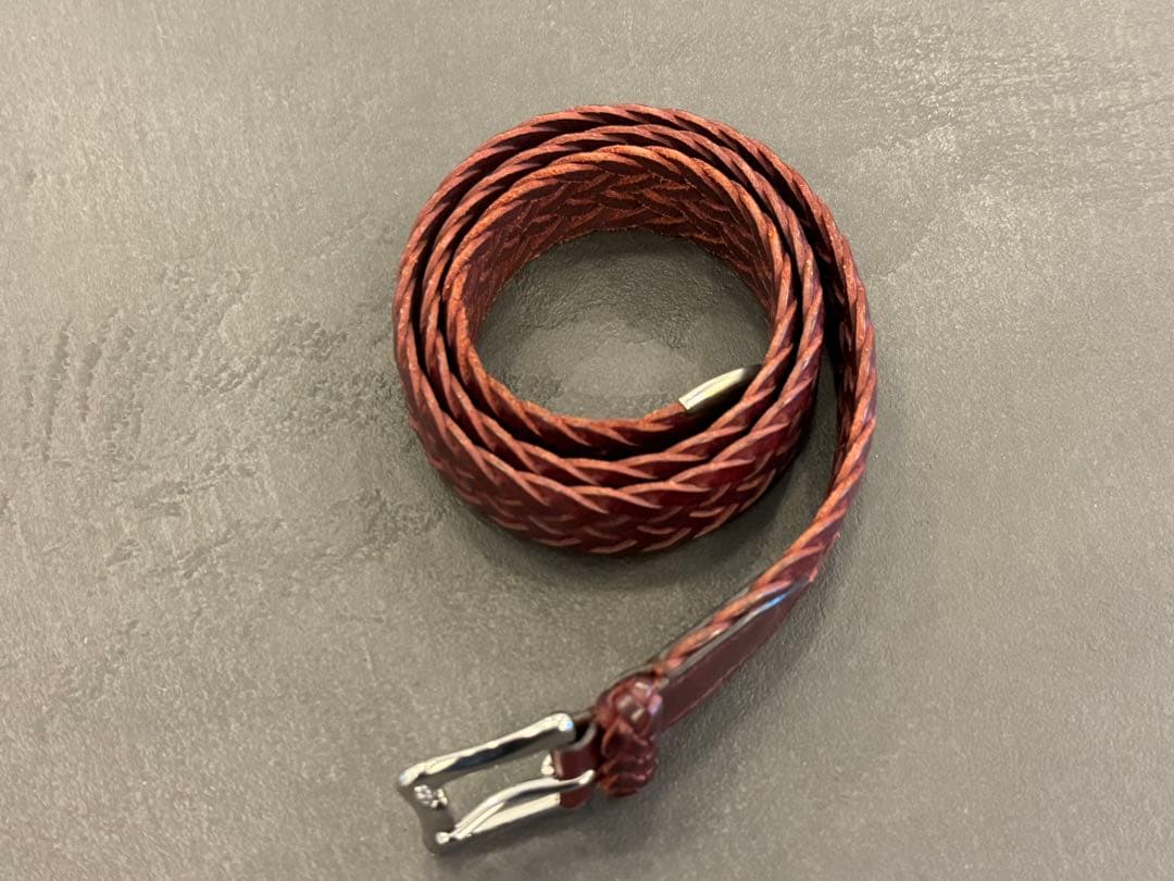 J&Mデヴィッドソン　メッシュベルト　バーガンディ　サイズ80