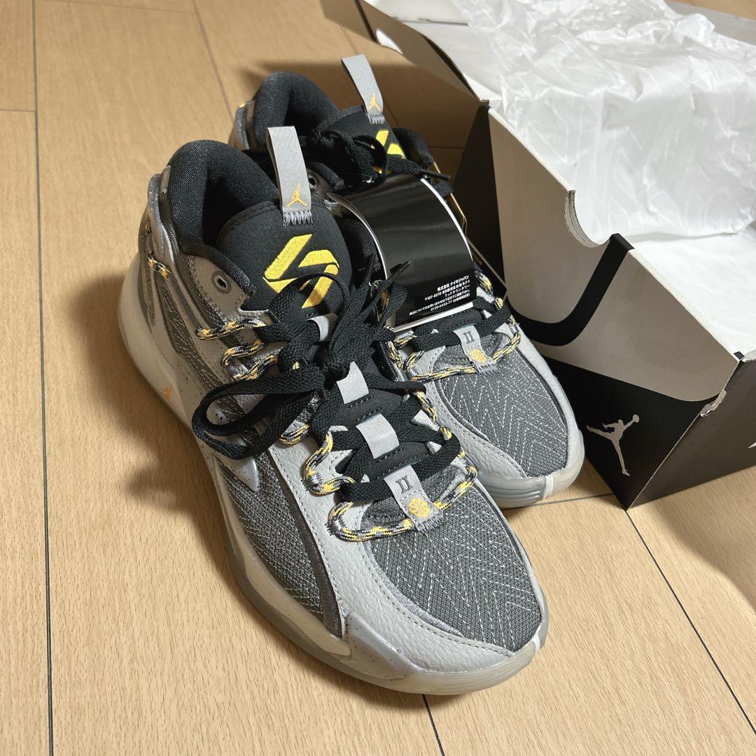 バスケットボールシューズ 27.5cm グレー/イエロー