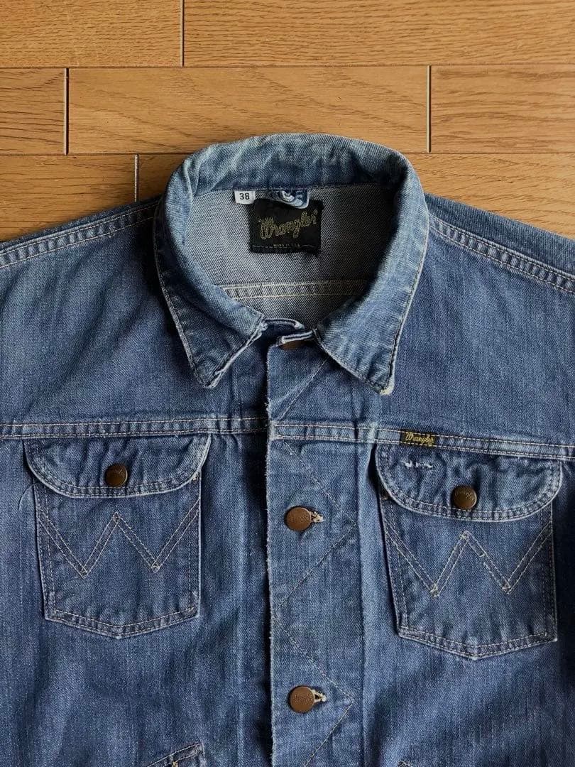 Wrangler 70s 黒タグ前期 左綾 124MJデニムジャケット 38 - メルカリ