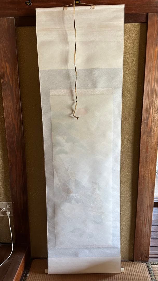 高砂之図 観山先生 掛け軸 箱付き