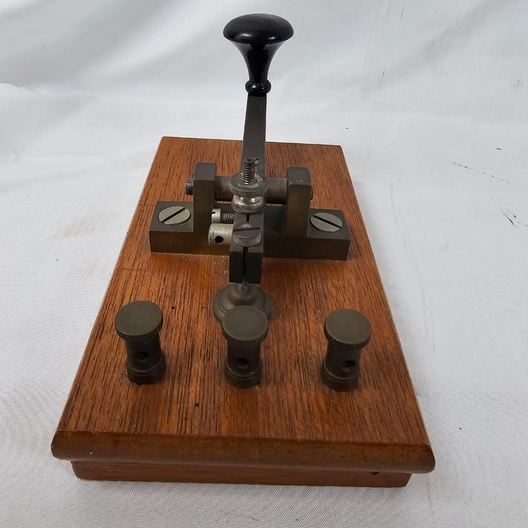 アンティーク】電鍵 モールス信号機 レトロ 骨董品