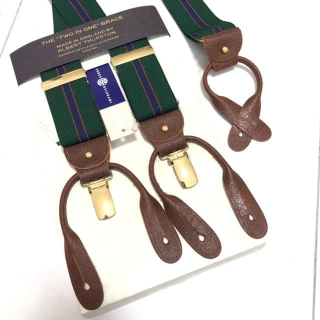 新品未使用☆アルバートサーストン サスペンダー クラシック 6ボタン