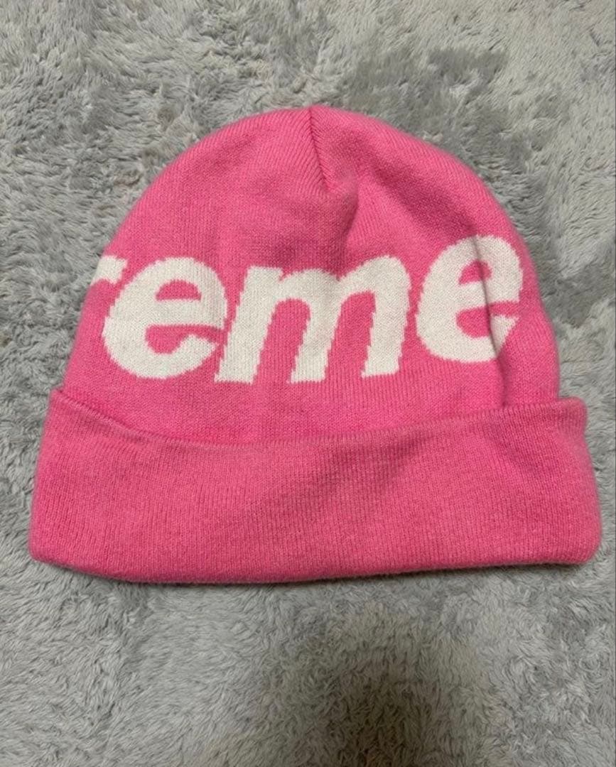 Supreme　Big Logo Beanie 正規品 ステッカー付き
