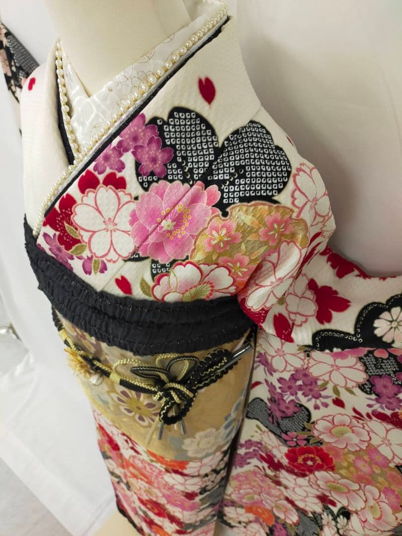 売約済み【WA-Modern】★★豪華絢爛!!　正絹絞り振袖7点フルセット★★