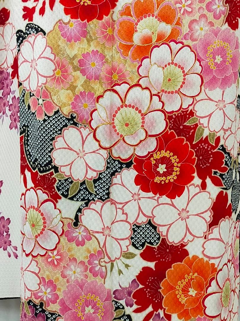 売約済み【WA-Modern】★★豪華絢爛!!　正絹絞り振袖7点フルセット★★