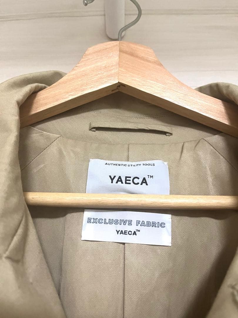 YAECA ステンカラーコート ショート KHAKI