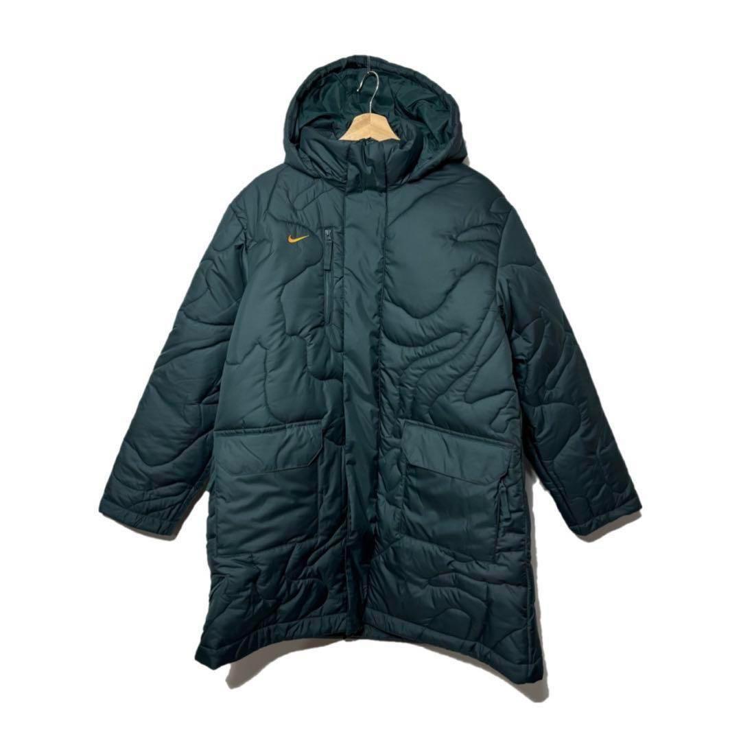 ナイキ Therma-FIT レペル サイドライン ジャケット グリーン M