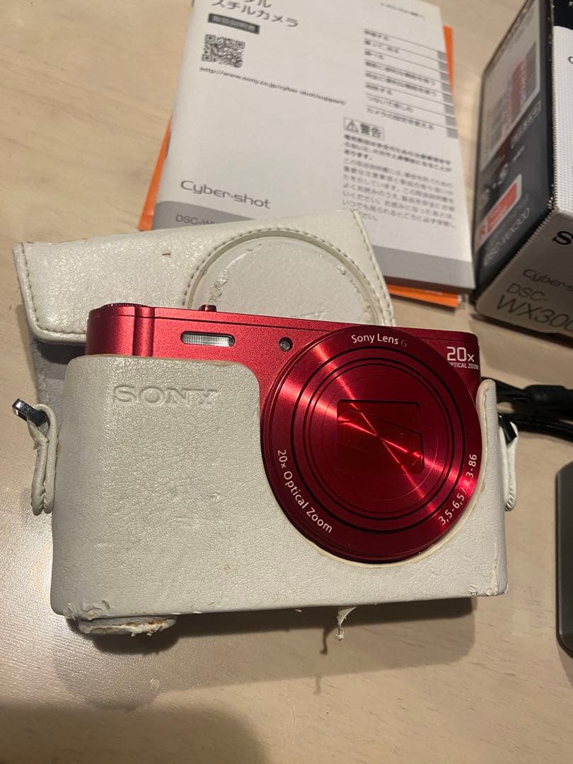 SONY レッド DSC-WX300 ソニー デジタルカメラ