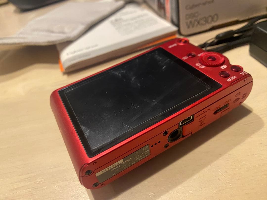 SONY レッド DSC-WX300 ソニー デジタルカメラ