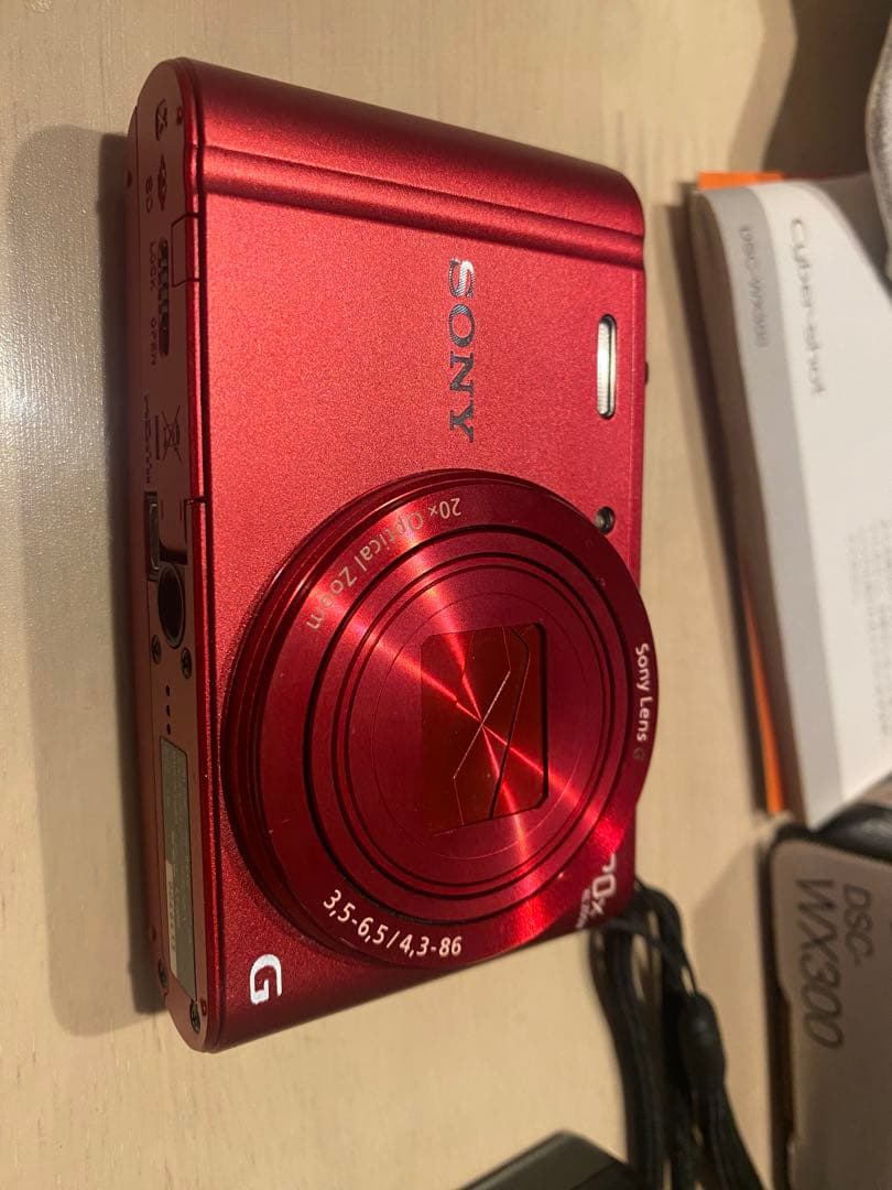 SONY レッド DSC-WX300 ソニー デジタルカメラ