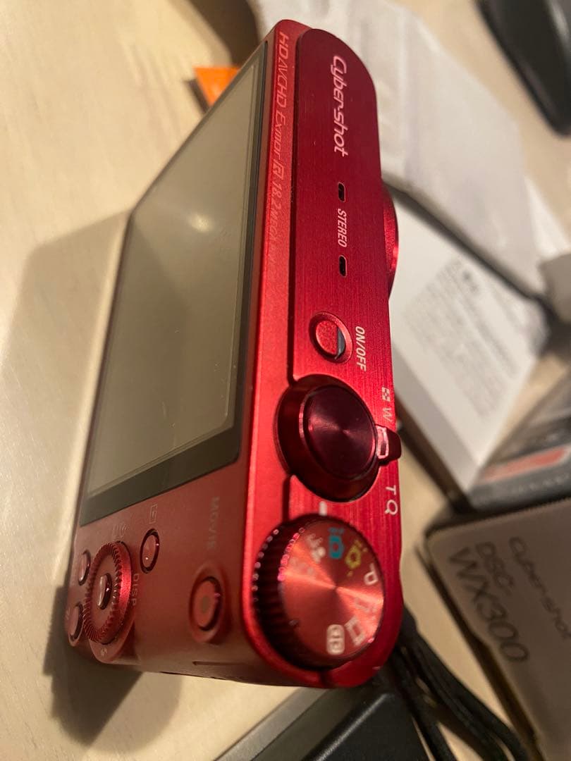 SONY レッド DSC-WX300 ソニー デジタルカメラ