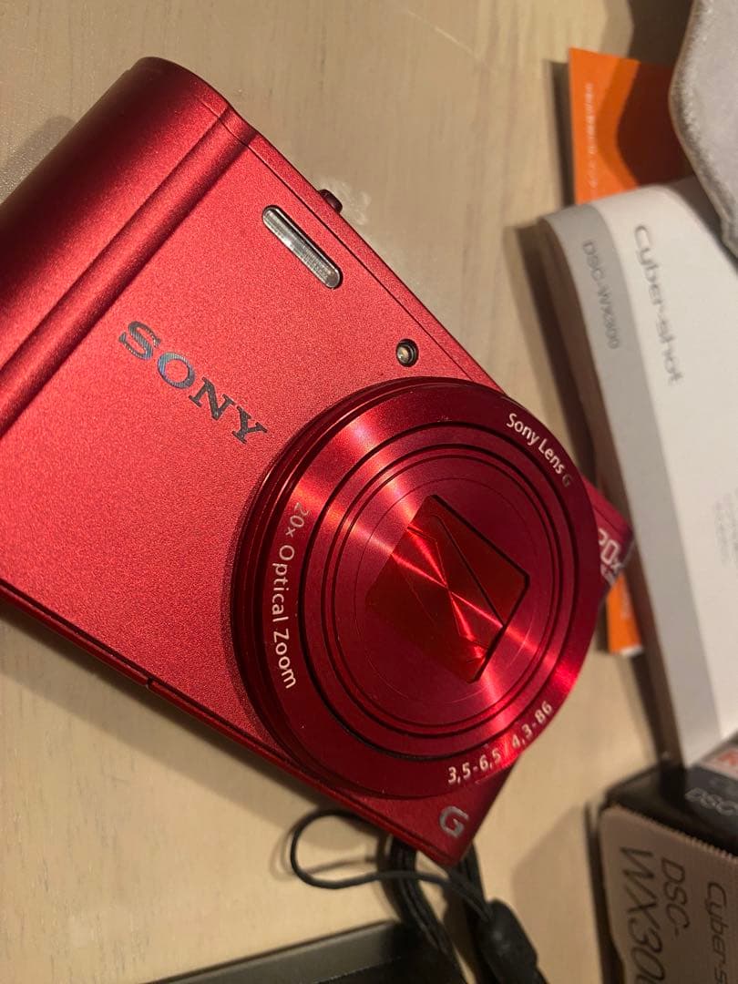 SONY レッド DSC-WX300 ソニー デジタルカメラ