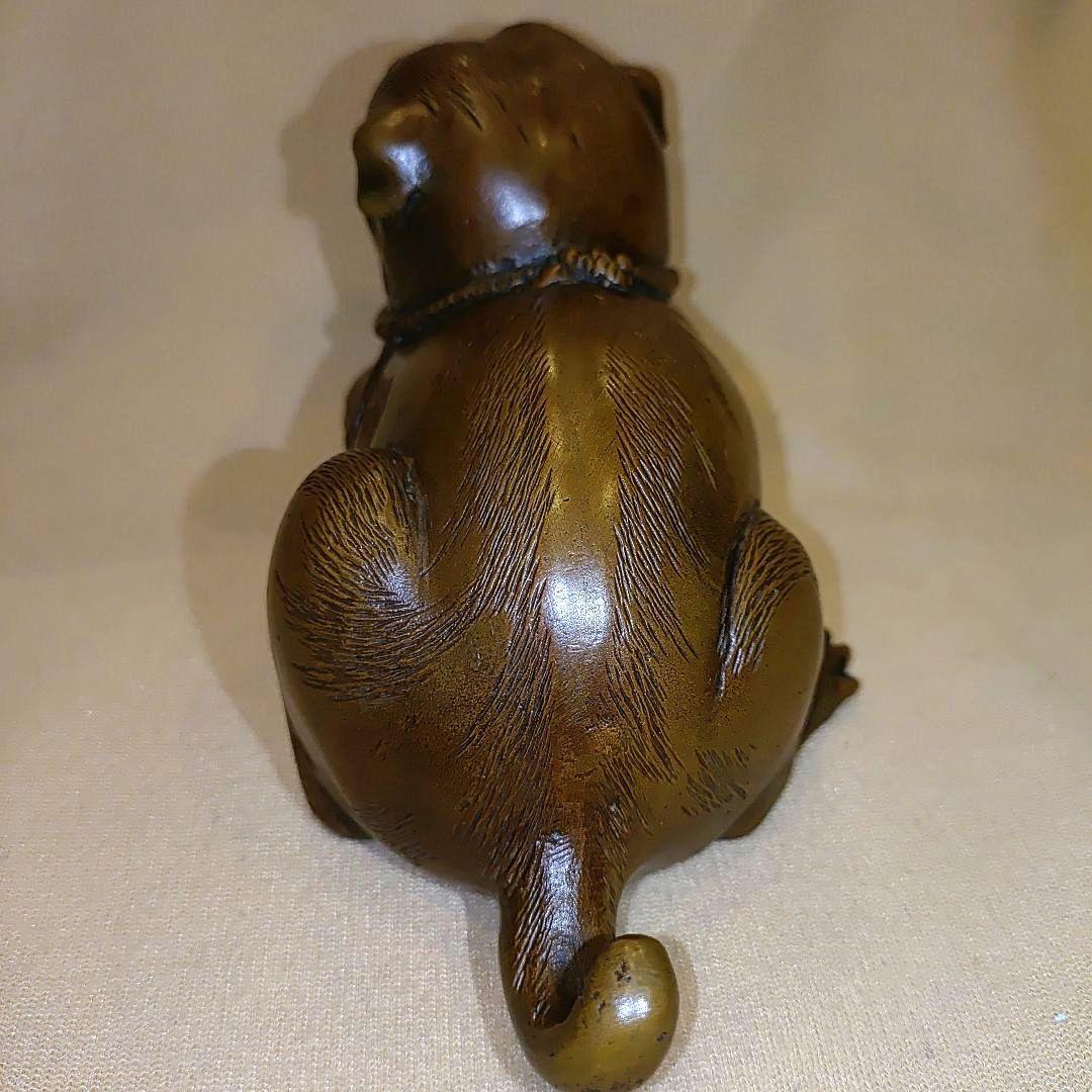 ブロンズ 犬の彫刻 犬の置物 芸術オブジェ - メルカリ