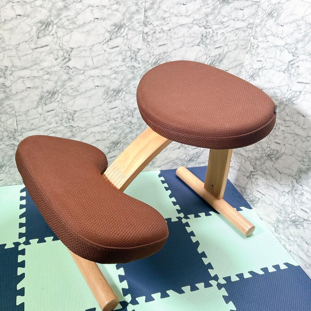 バランスイージー バランスチェア ブラウン 姿勢矯正 通常フレーム