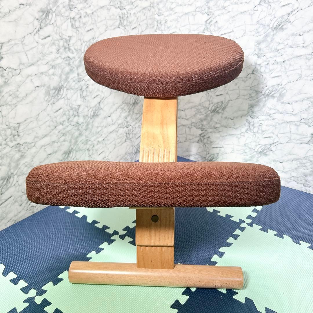 バランスイージー バランスチェア ブラウン 姿勢矯正 通常フレーム