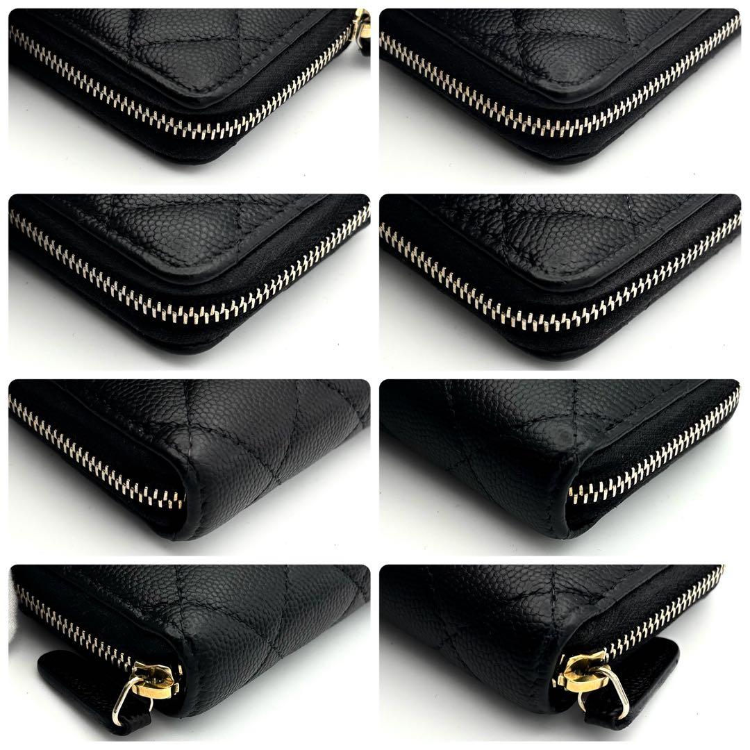 ☆箱付☆高級美品☆シャネル ラウンドファスナー ケース 財布 ココマーク