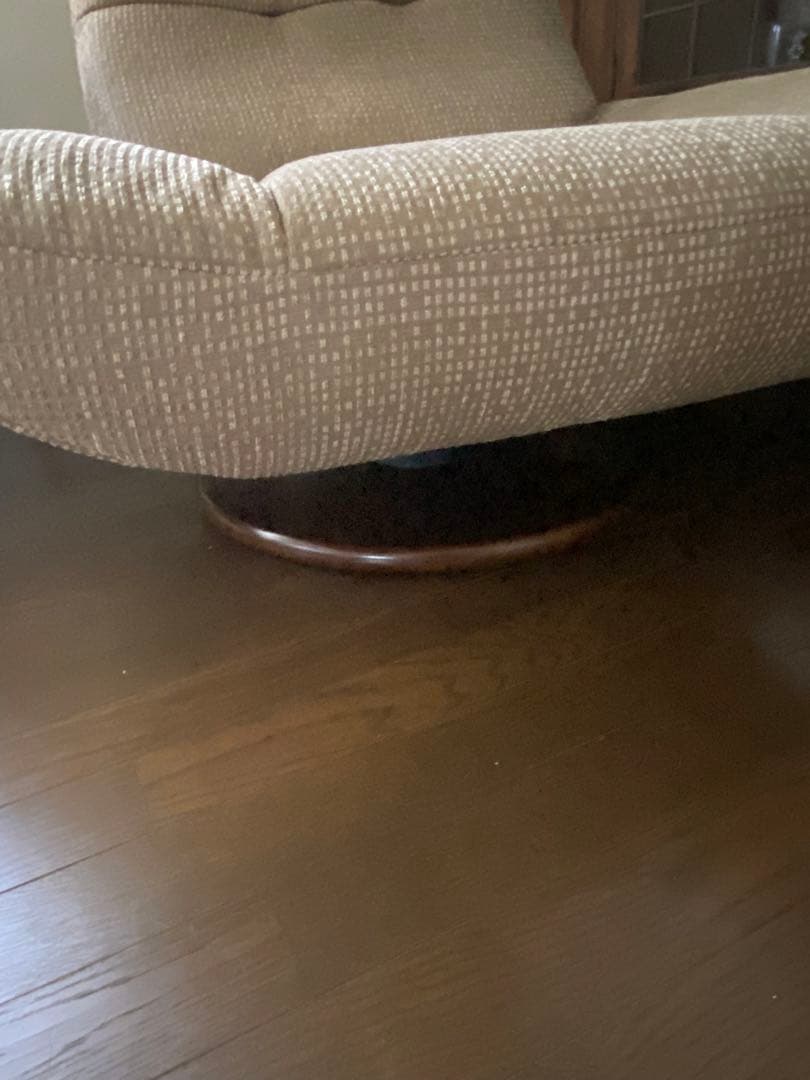 リクライニングチェア 木製回転ベース