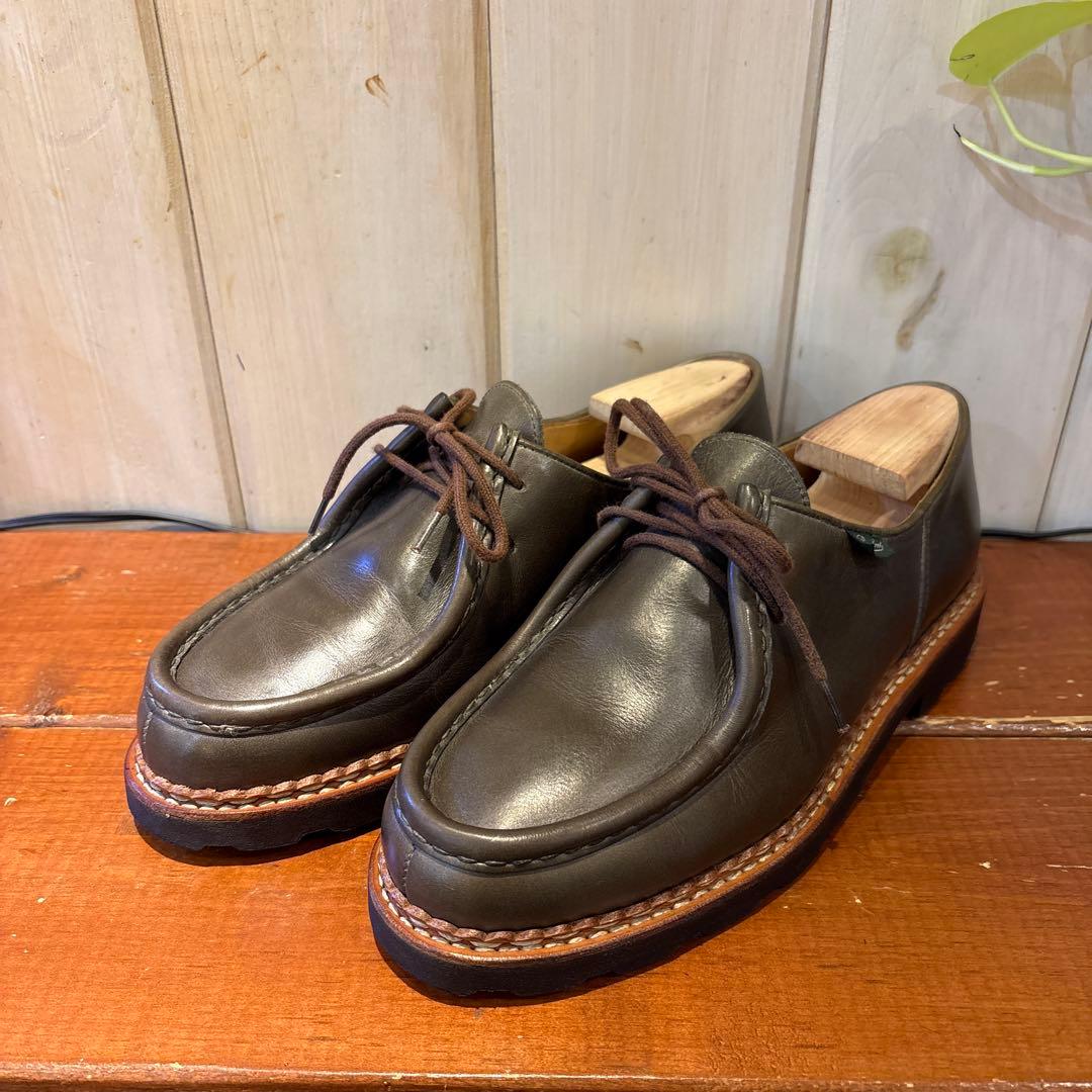美品レア PARABOOT 別注 MICHAEL オリーブグリーン　40
