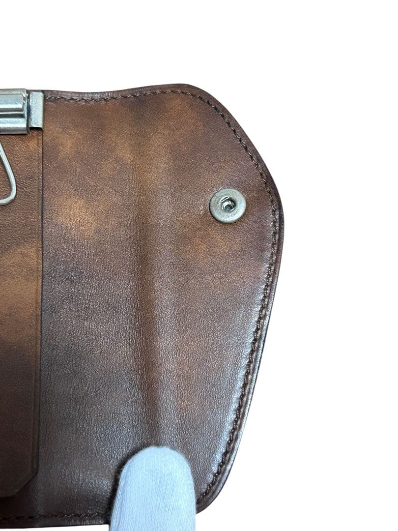 Berluti ベルルッティ　カリグラフィー　キーケース　キーホルダー　ブラウン