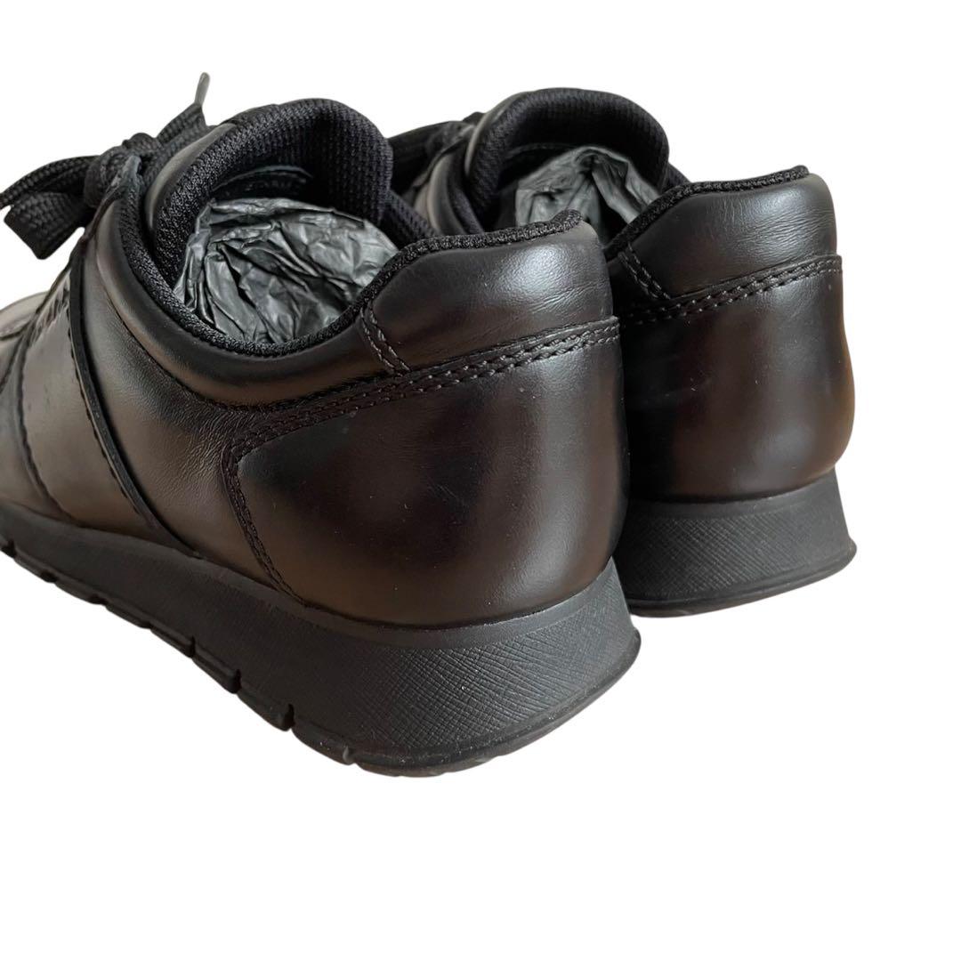 未使用級✨　PRADA SPORT スニーカー　レザー　黒　22.5相当