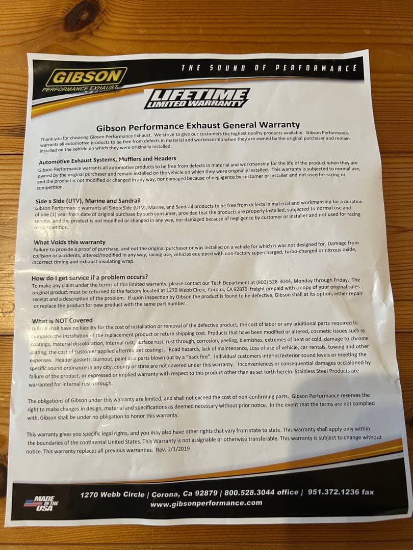 ラングラーJL ギブソンマフラー デュアル スプリット 2.0L /3.6L用