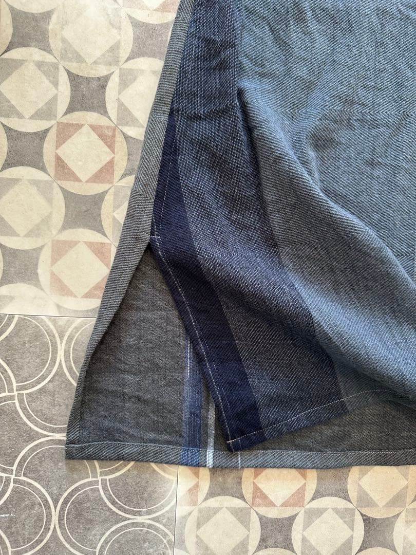 タマキニイメtamaki niime☆ウール・コットン ダークグレー ワンピース