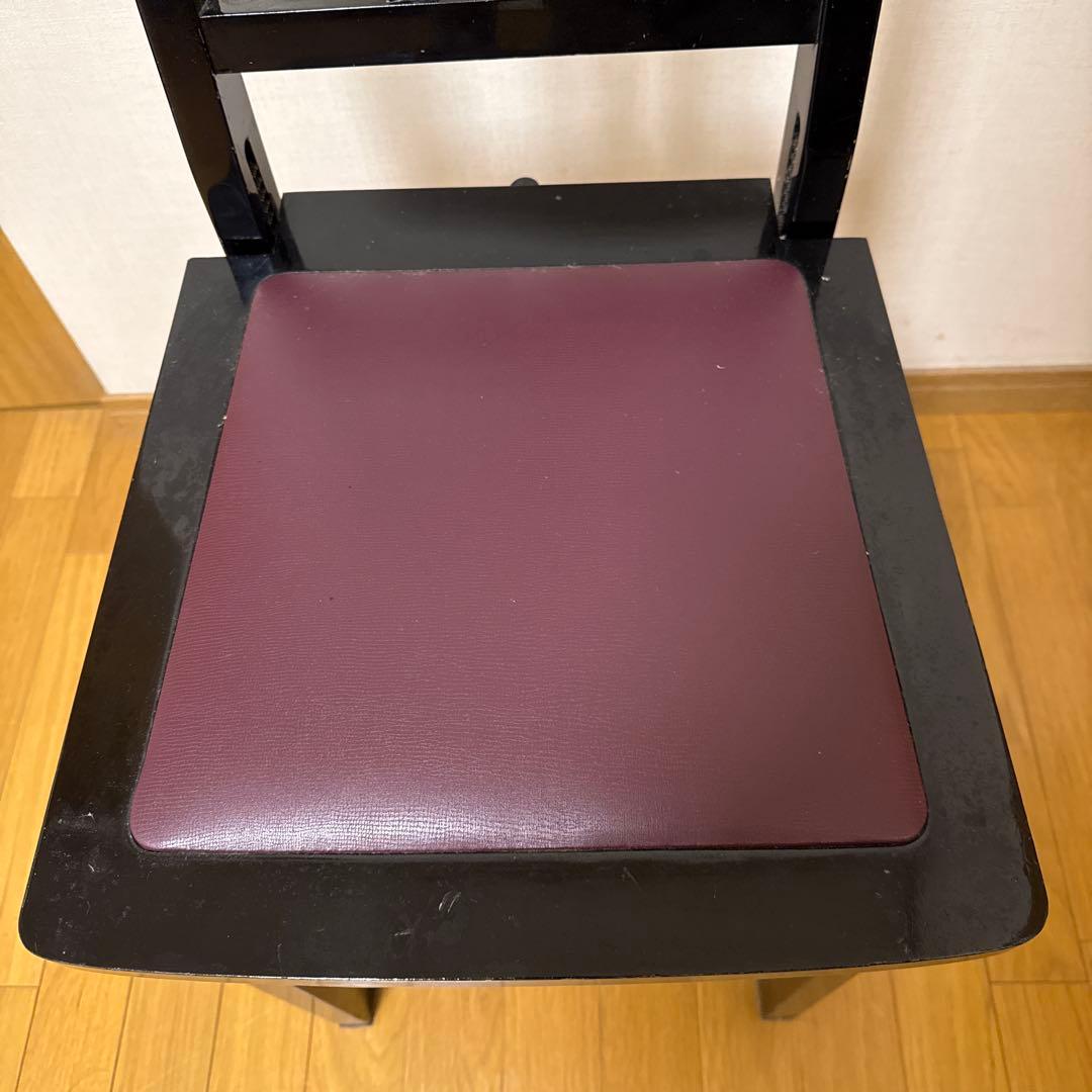 ピアノ椅子　トムソン　背もたれ付き