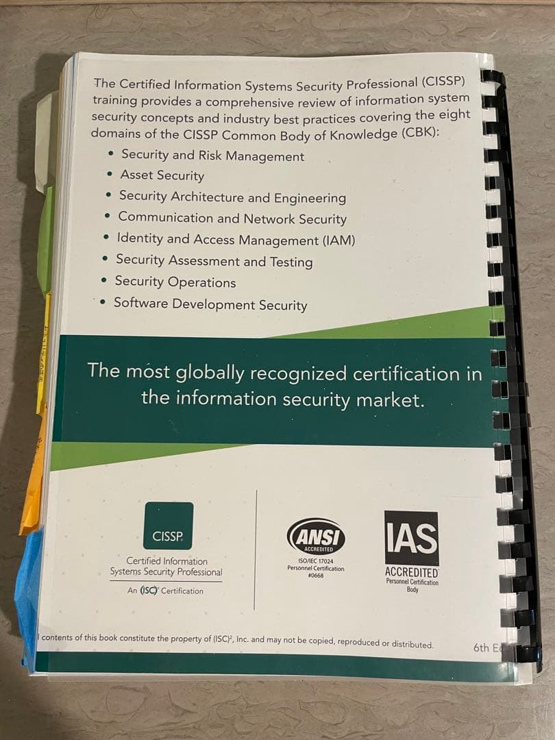 Official (ISC)² Student Guide 日本語版 6th