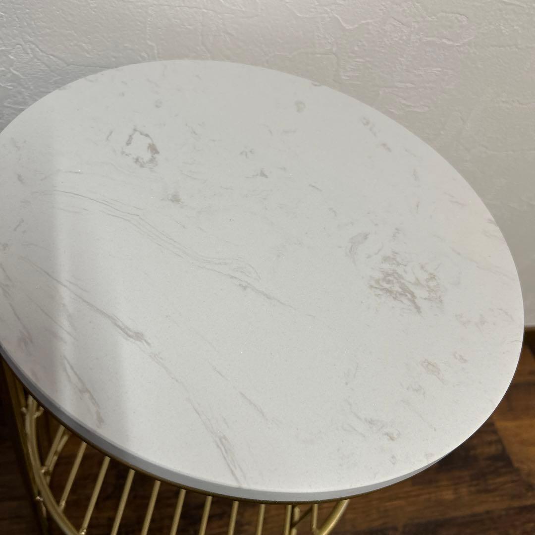 【3/18まで超特価‼️】サイドテーブル 大理石