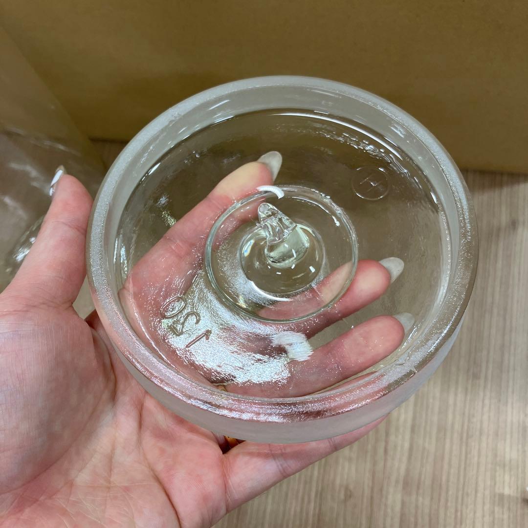 ガラス製 標本瓶 2本