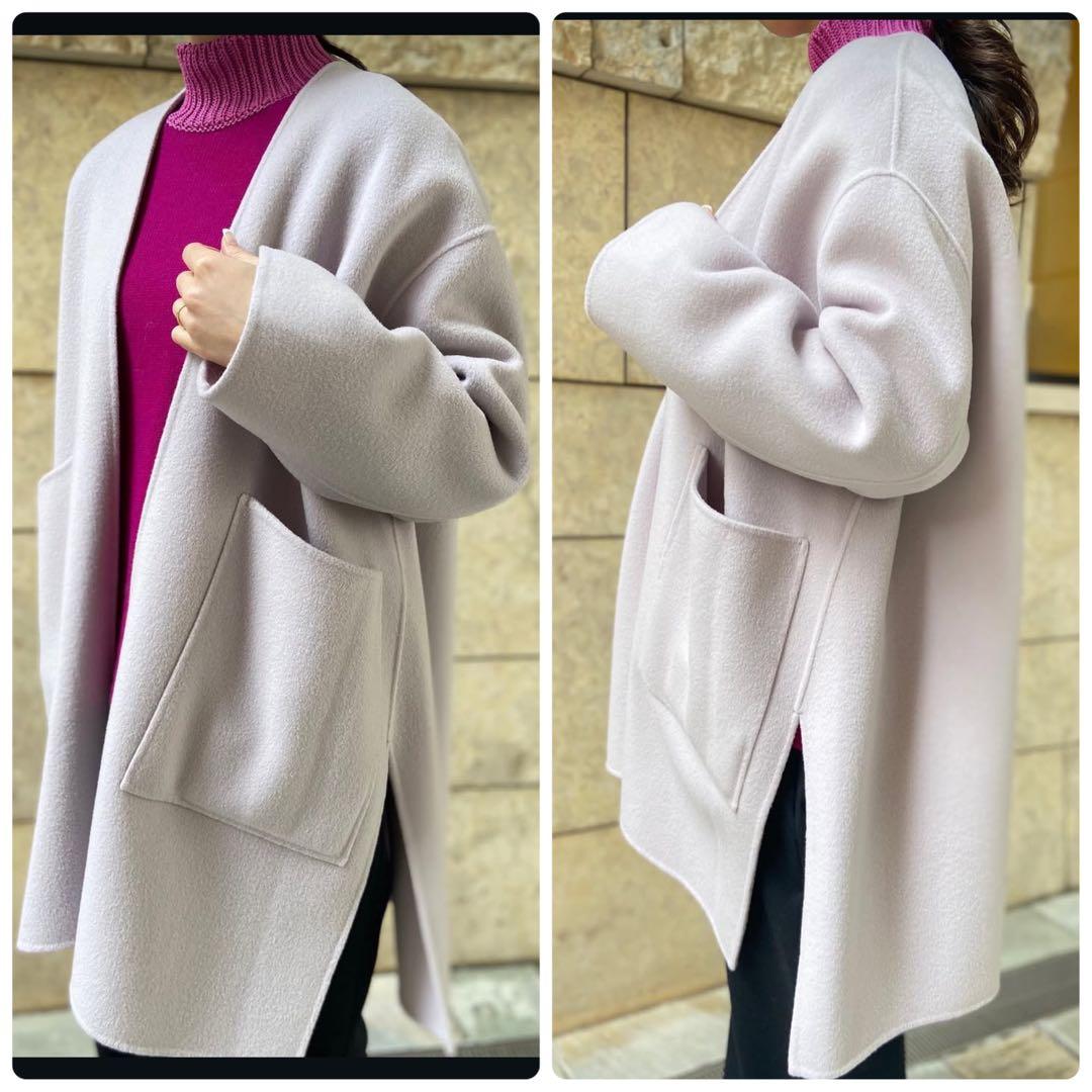 あかさたな様 ハーヴェルスタジオ リバーウールコート カシミヤ混