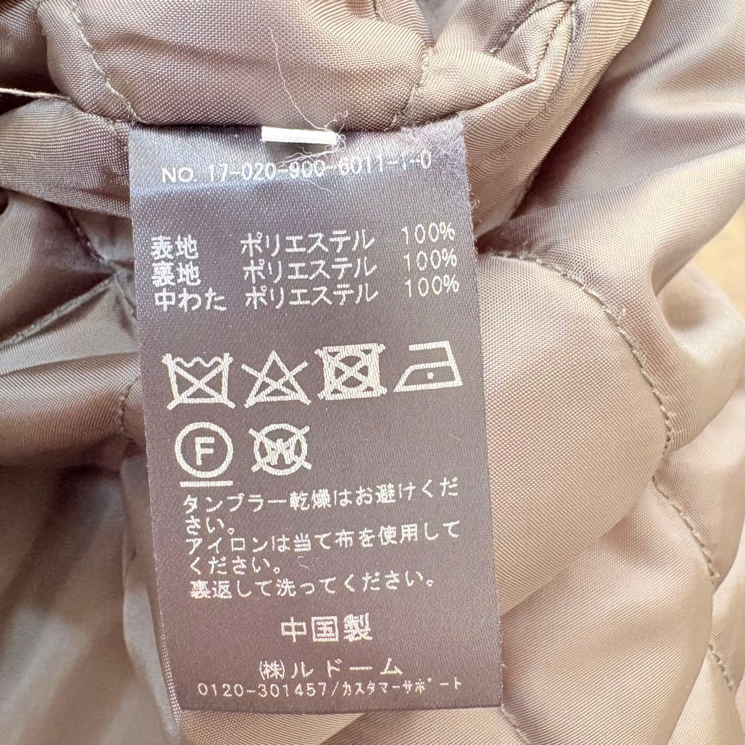 【イエナ】モッズコート　ライナー付き　ファー　L カーキ　ロング丈