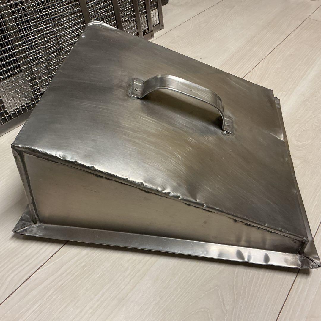 業務用ステンレス製せいろ蒸し器角網と蓋のセット(39cm)